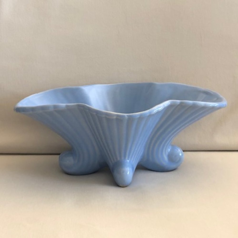 Vintage Blue USA Pottery Bowl